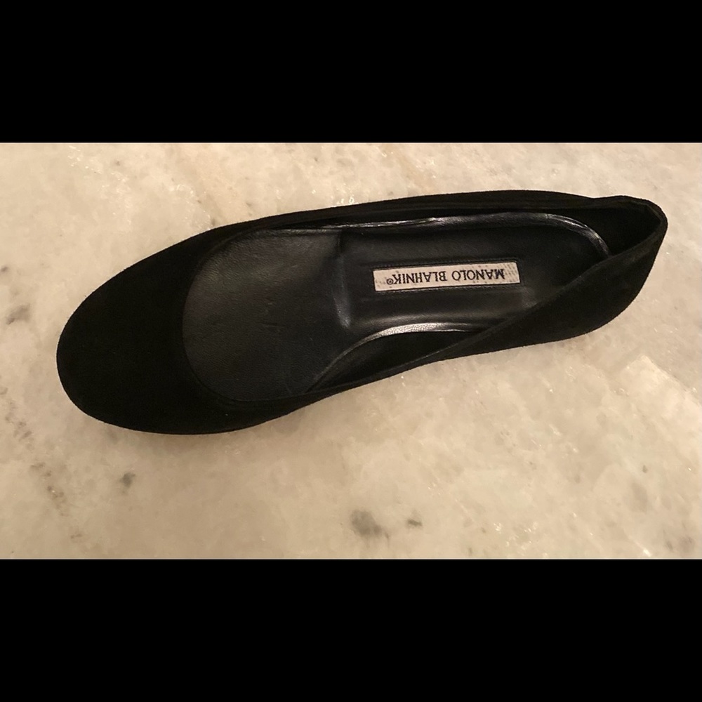 Manolo Blanhnik Suede Flats - Picture 5 of 5